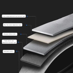 Large+ Sedan Car Cover – Waterproof All-Weather Breathable & Windproof Full Car Cover for Snow, Rain, Dust & UV Protection, Ideal for Winter and Summer Use(Black) - Image 2