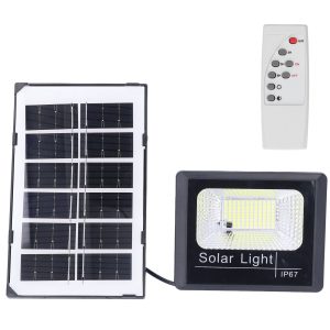 100LED Outdoor Solar Flood Light IP67 Waterproof Solar Wall Lamp Remote Control Street Lamp for Garden 40W - Image 2