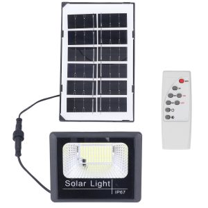 100LED Outdoor Solar Flood Light IP67 Waterproof Solar Wall Lamp Remote Control Street Lamp for Garden 40W - Image 3