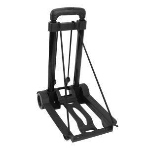 Folding Hand Truck Dolly Portable Lightweight Foldable Luggage Trolley Utility Cart with 2 Wheels - Image 1