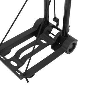 Folding Hand Truck Dolly Portable Lightweight Foldable Luggage Trolley Utility Cart with 2 Wheels - Image 2