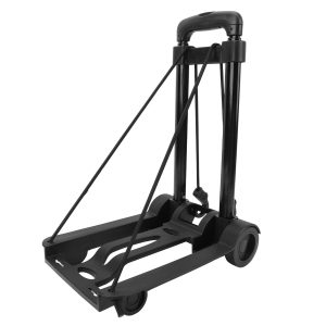 Folding Hand Truck Dolly Portable Lightweight Foldable Luggage Trolley Utility Cart with 2 Wheels - Image 3