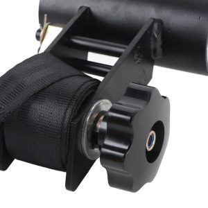 Ladder Rack Ratchet Straps Black Retractable Ratchet Tie Down Strap Water Resistant Cargo Racks Ratchet Straps for Roof Pipe Woodworking Projects - Image 2