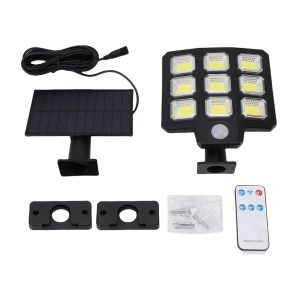 Outdoor Solar Light 240 LEDs 3000LM 6500K 3 Modes IP65 Waterproofing Solar Flood Light with Remote Control and 16ft Cable - Image 3