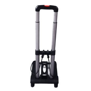 Portable Foldable Dolly Cart With Retractable Handle Wheels Aluminum Alloy Plastic Foldable Hand Truck for Moving - Image 1