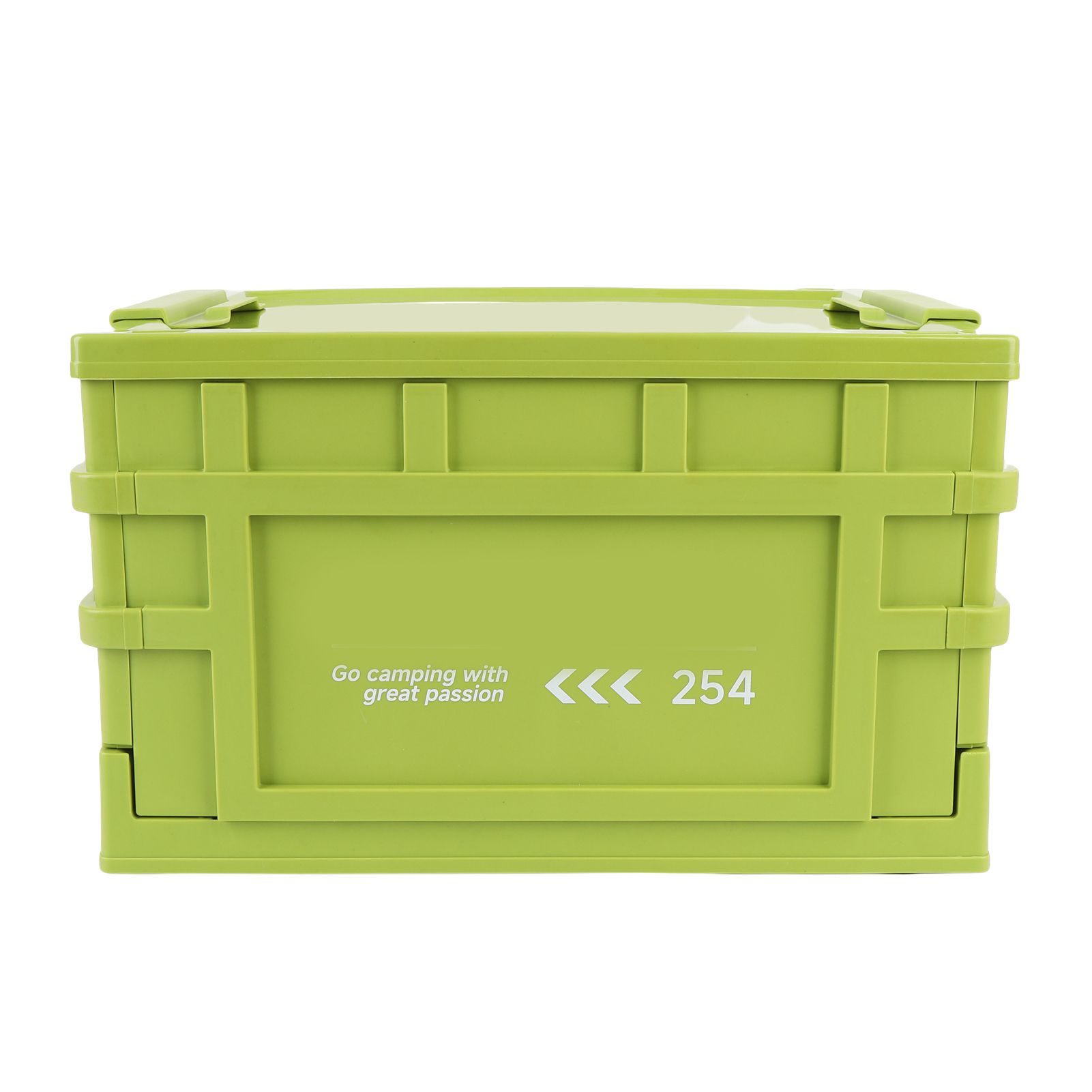 Storage Bin with Lid 20L Stackable Storage Container with Wheels Folding Storage Box Closet Organizer Storage for Bedroom Living Room Office Green S