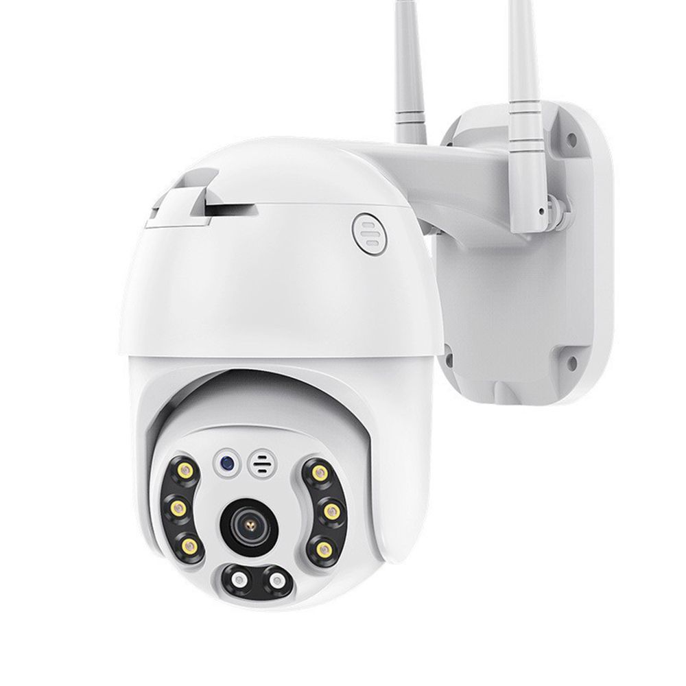 1080P 2.0MP Wireless IP WiFi Camera Dome PTZ HD Security Camera IR-CUT Colorful Night Vision Outdoor Waterproof IP66 P2P Phone APP Control Motion Detection for Home Security
