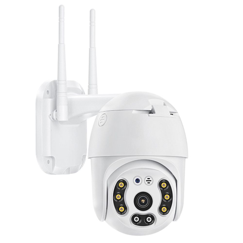 1080P 2.0MP Wireless IP WiFi Camera Dome PTZ HD Security Camera IR-CUT Colorful Night Vision Outdoor Waterproof IP66 P2P Phone APP Control Motion Detection for Home Security
