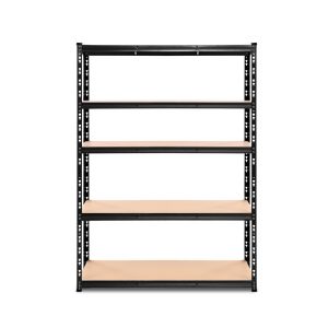 Giantz 1.8M Garage Shelving Warehouse Rack Pallet Racking Storage Shelve Black - Image 3