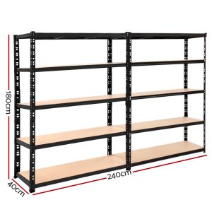 Giantz 2.4Mx1.8M Garage Shelving Warehouse Rack Pallet Racking Storage Shelve - Image 2